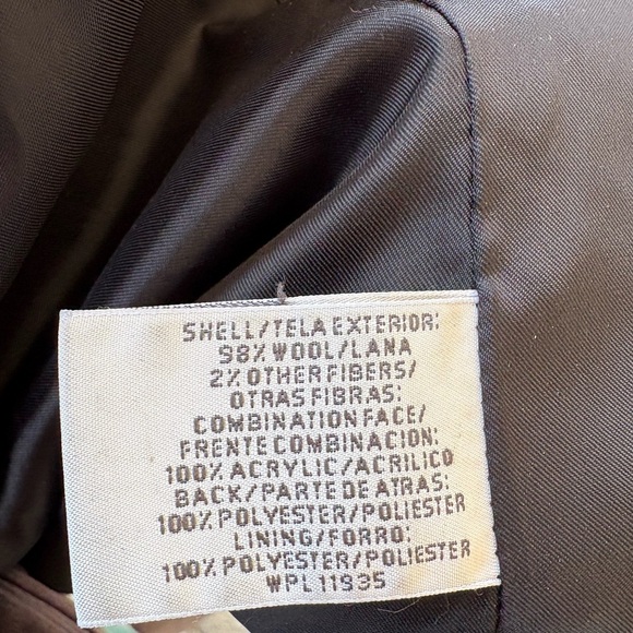 St. John's Bay Wool charcoal Gray Button Up Lined Heavy Coat womens Sz S used - Picture 9 of 10